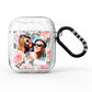 Personalised Photo Floral AirPods Glitter Case