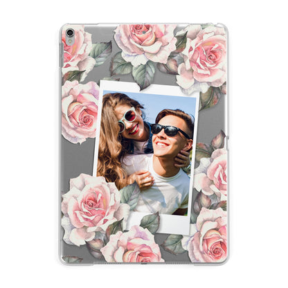 Personalised Photo Floral Apple iPad Silver Case