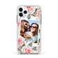 Personalised Photo Floral Apple iPhone 11 Pro in Silver with White Impact Case