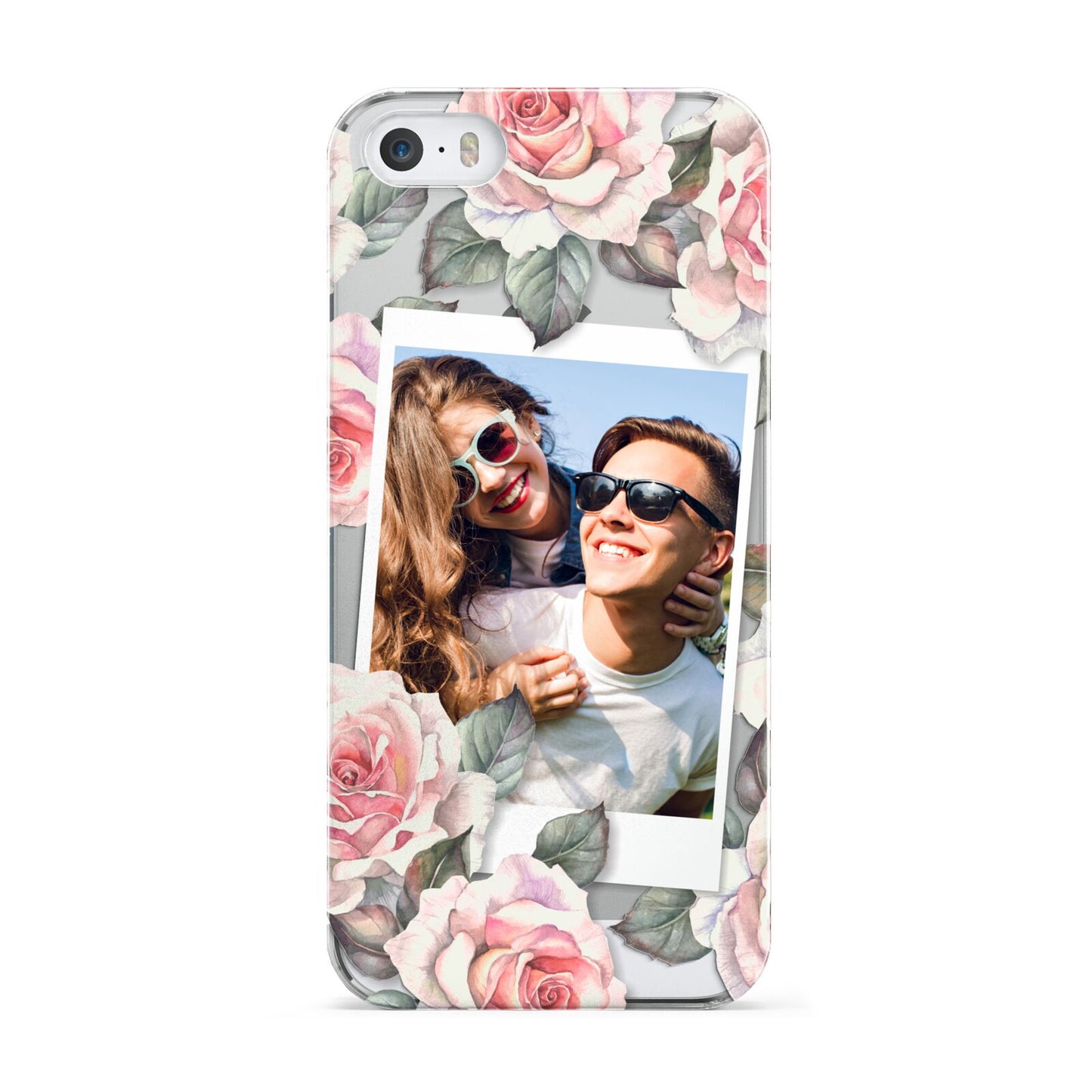 Personalised Photo Floral Apple iPhone 5 Case