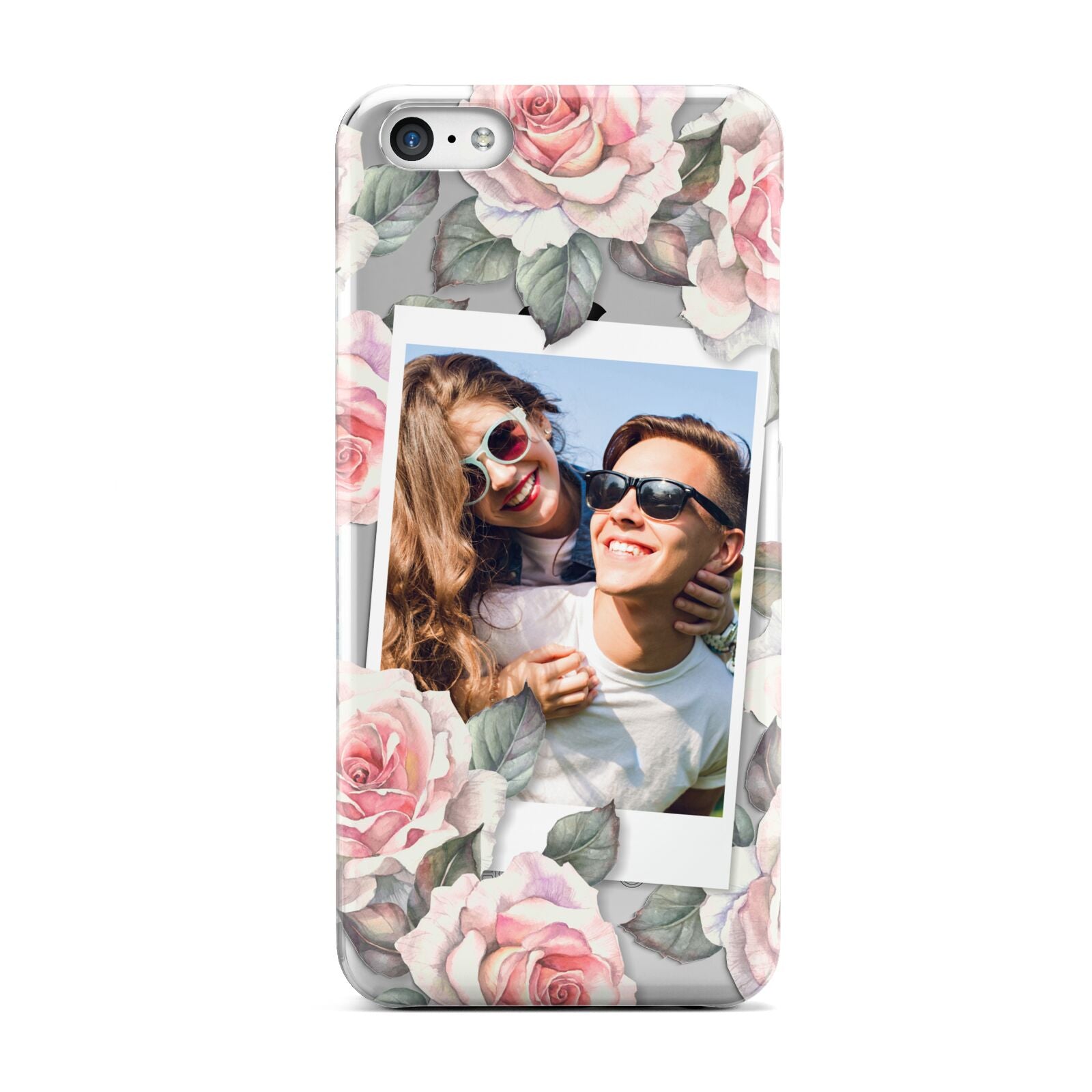 Personalised Photo Floral Apple iPhone 5c Case