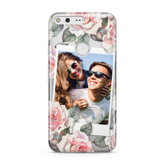 Personalised Photo Floral Google Pixel Case