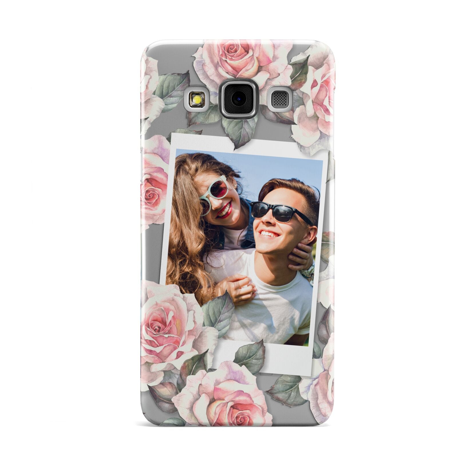 Personalised Photo Floral Samsung Galaxy A3 Case