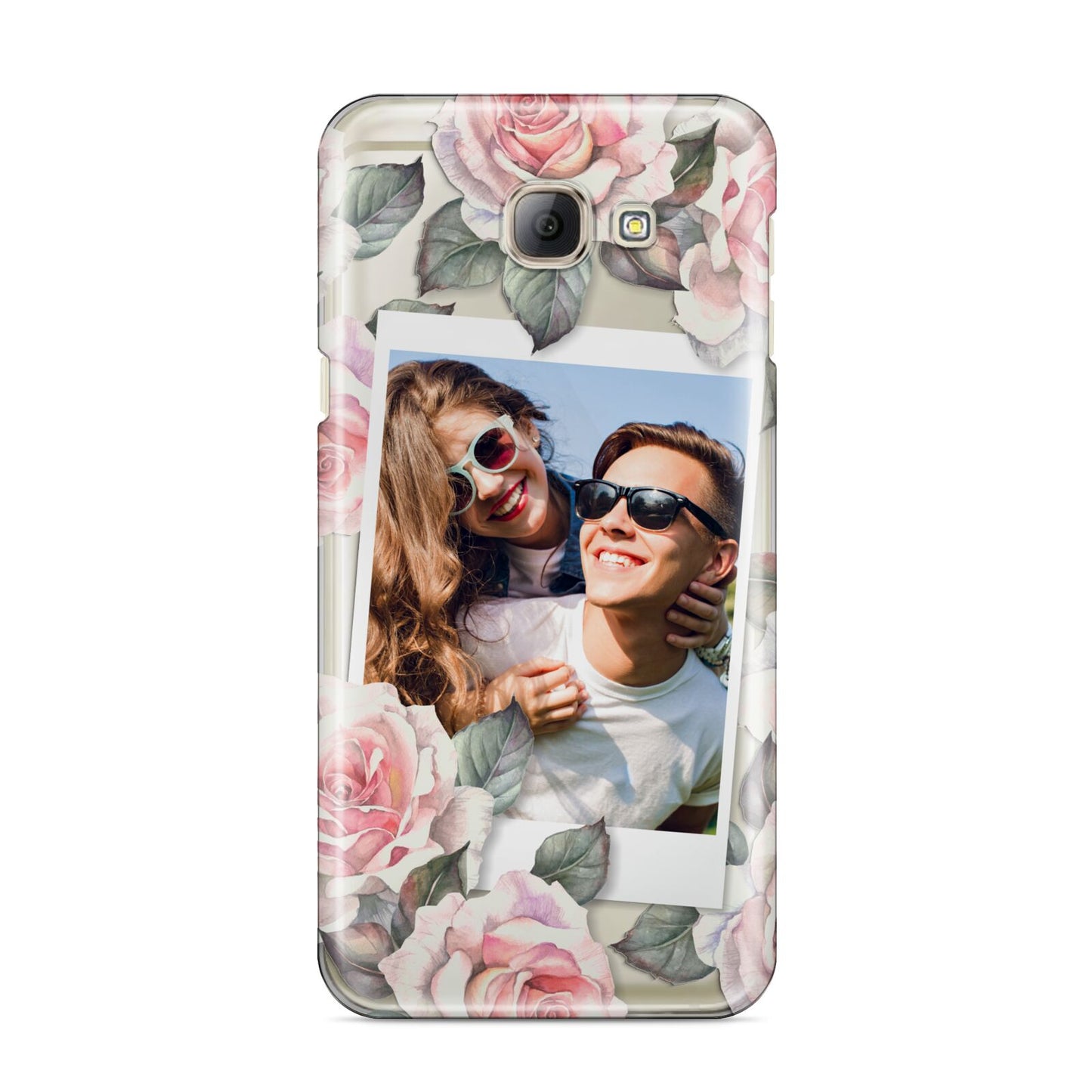 Personalised Photo Floral Samsung Galaxy A8 2016 Case
