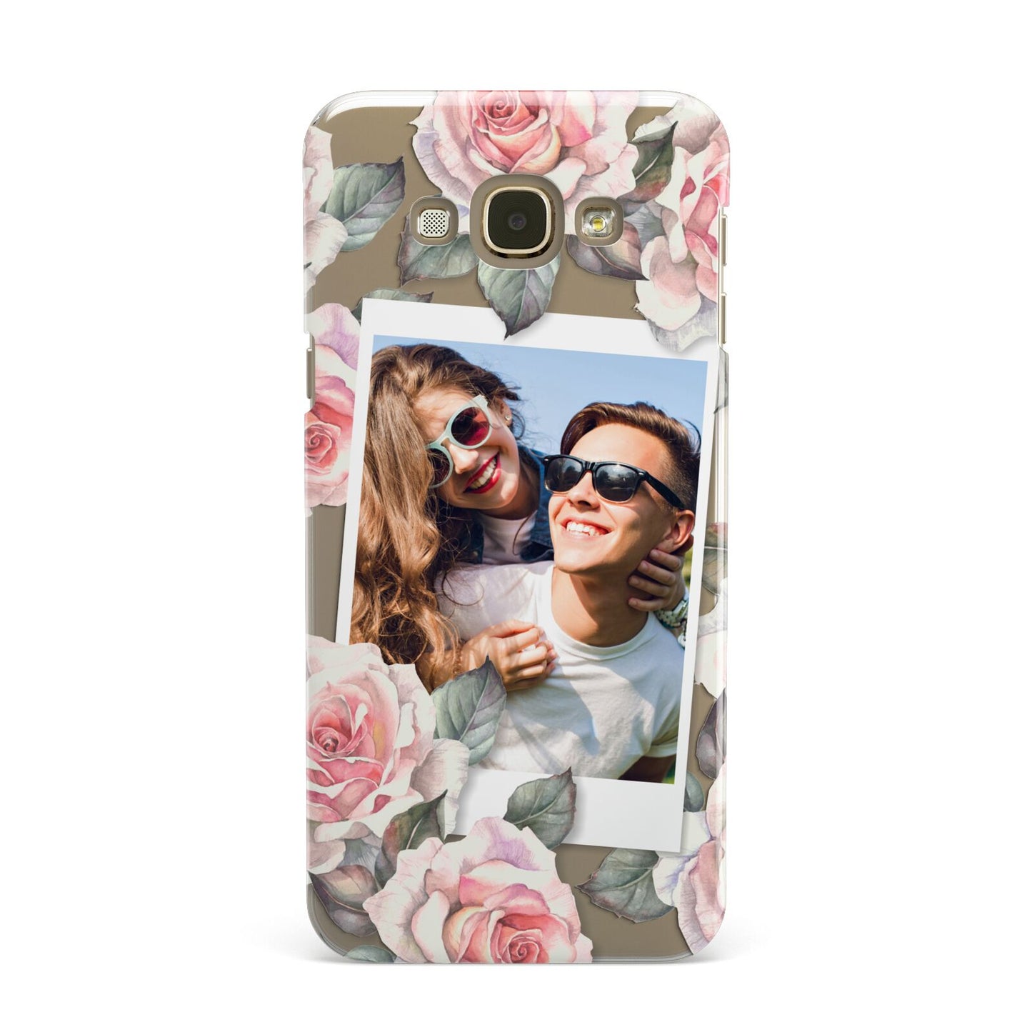 Personalised Photo Floral Samsung Galaxy A8 Case