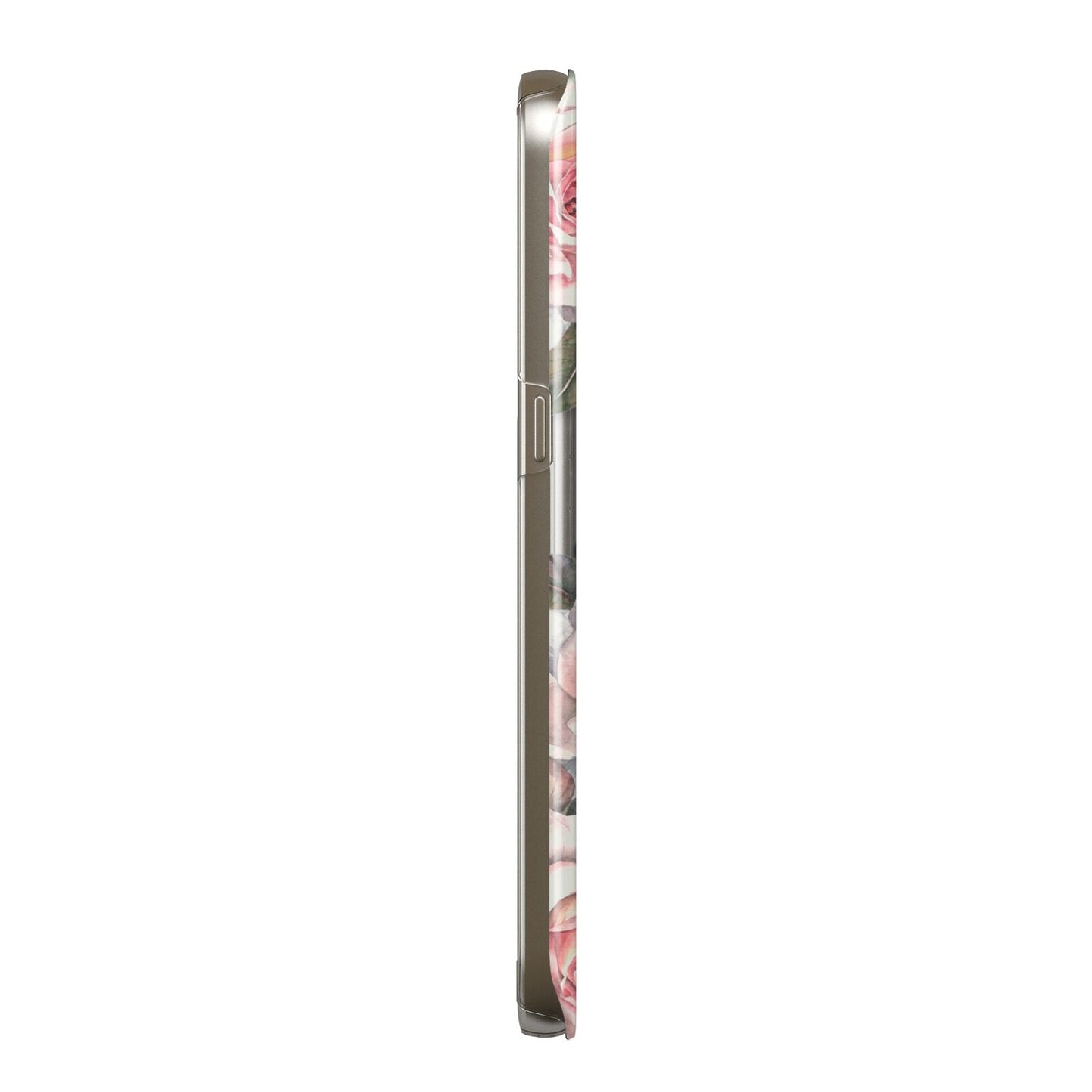 Personalised Photo Floral Samsung Galaxy Case Side View