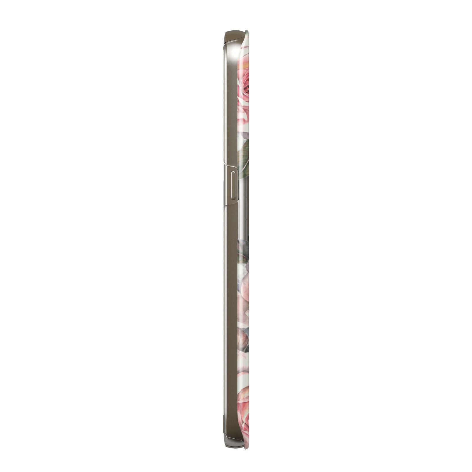 Personalised Photo Floral Samsung Galaxy Case Side View