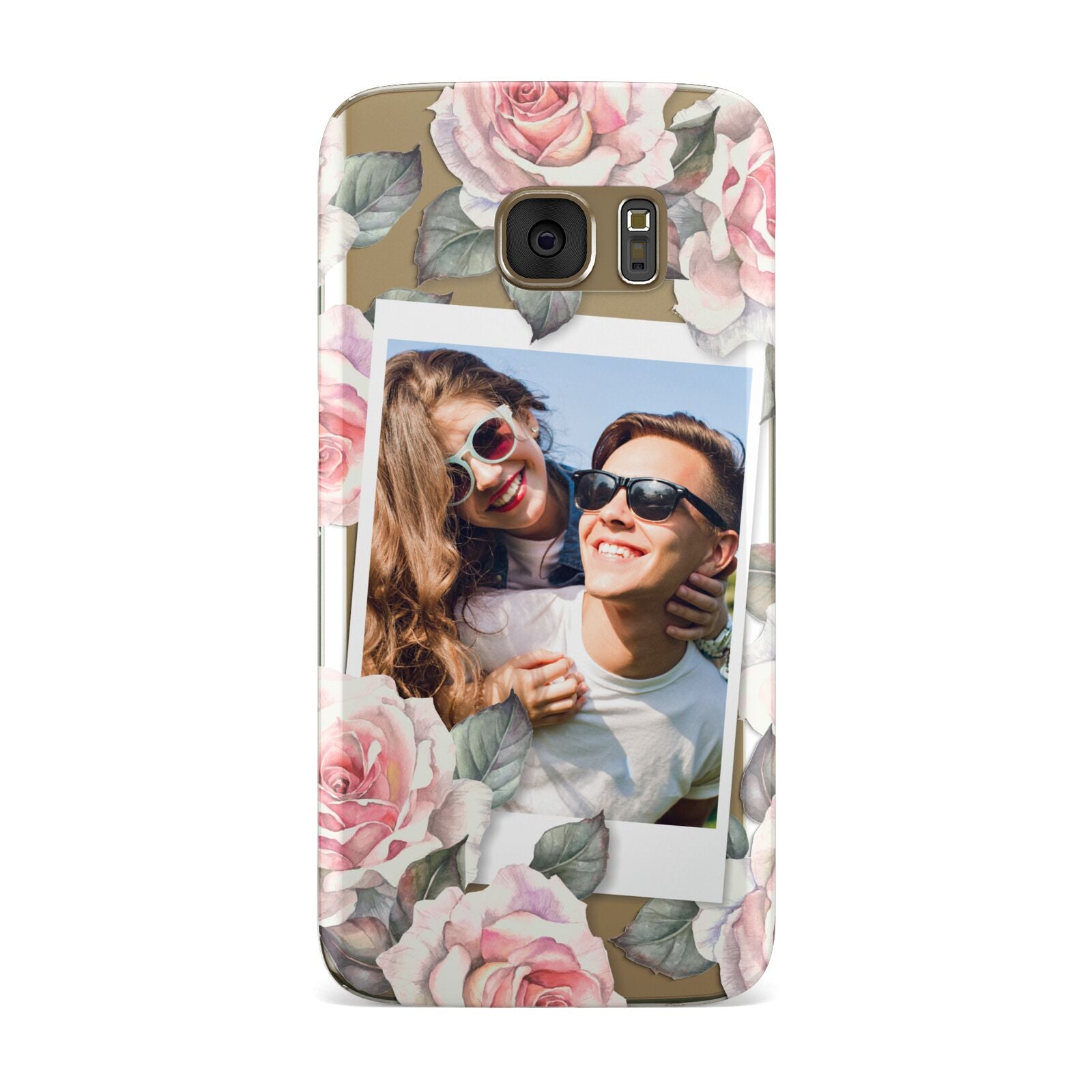 Personalised Photo Floral Samsung Galaxy Case