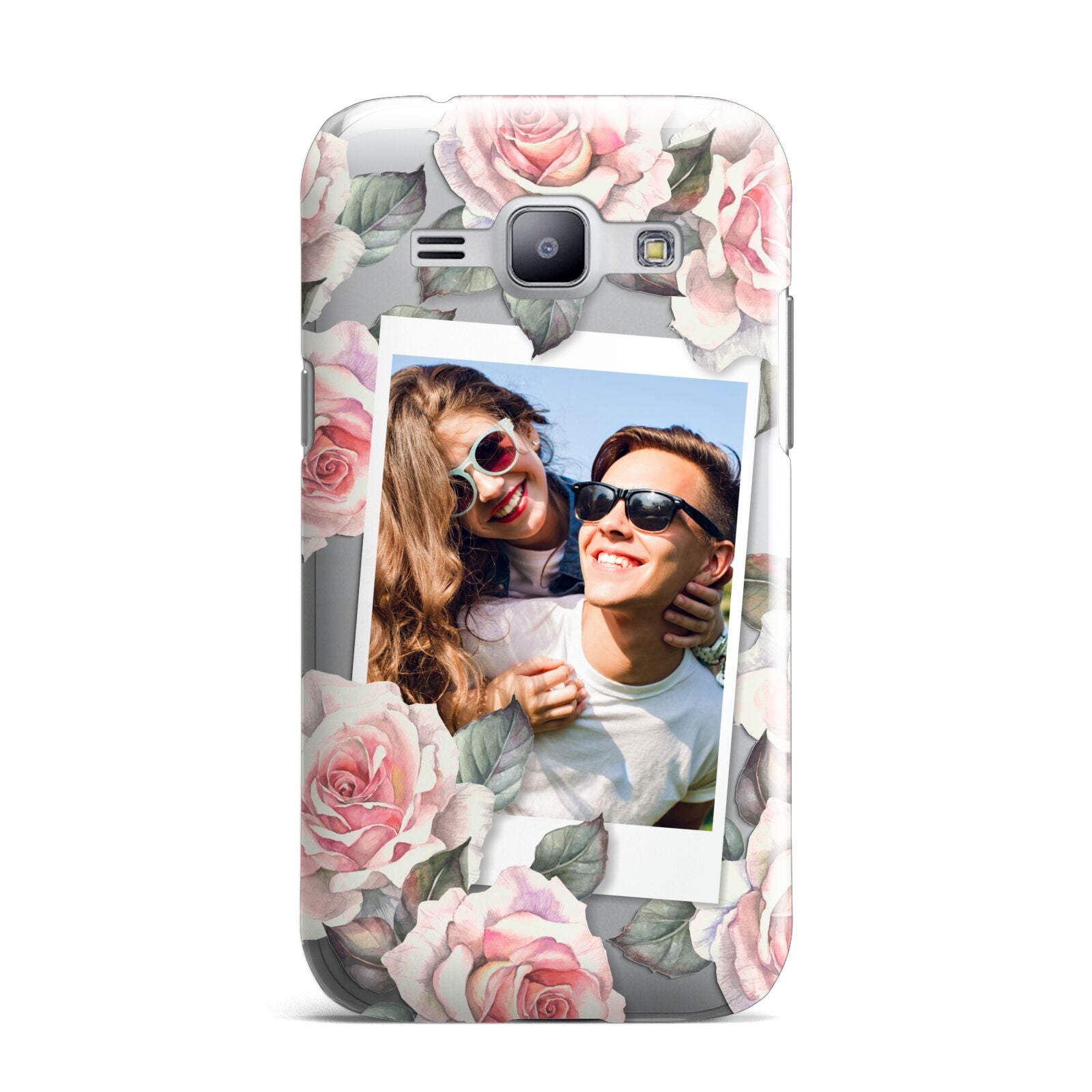 Personalised Photo Floral Samsung Galaxy J1 2015 Case