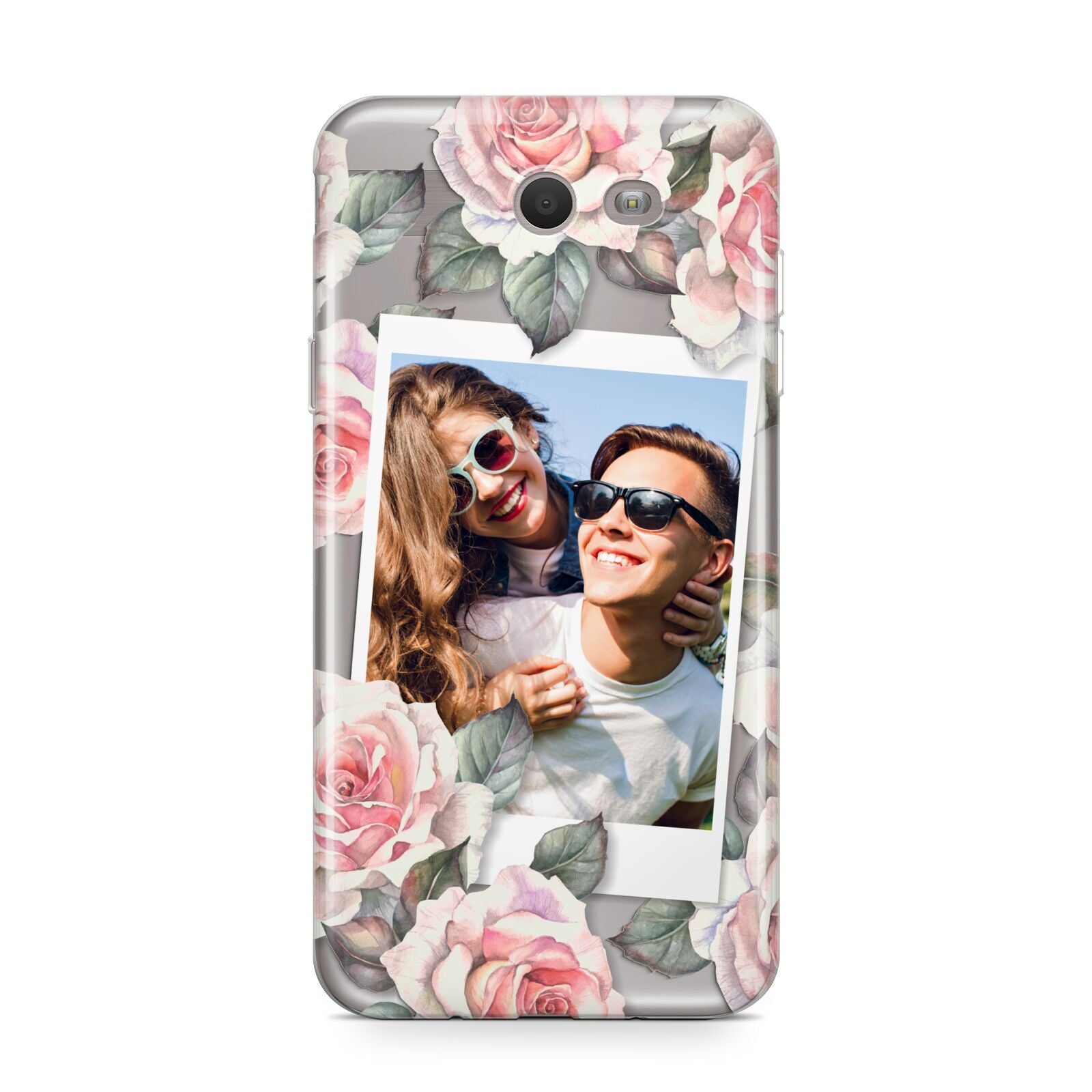 Personalised Photo Floral Samsung Galaxy J7 2017 Case