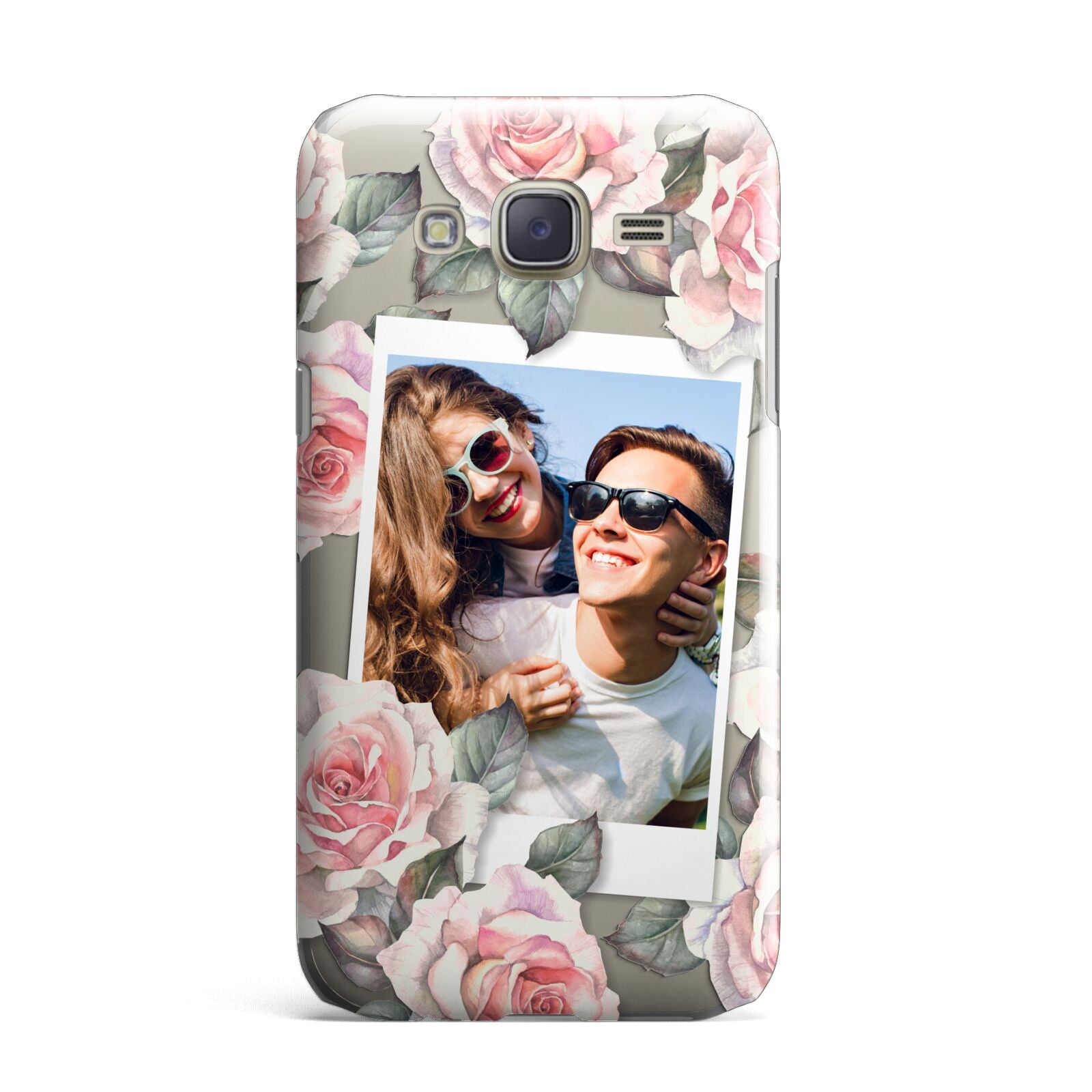 Personalised Photo Floral Samsung Galaxy J7 Case