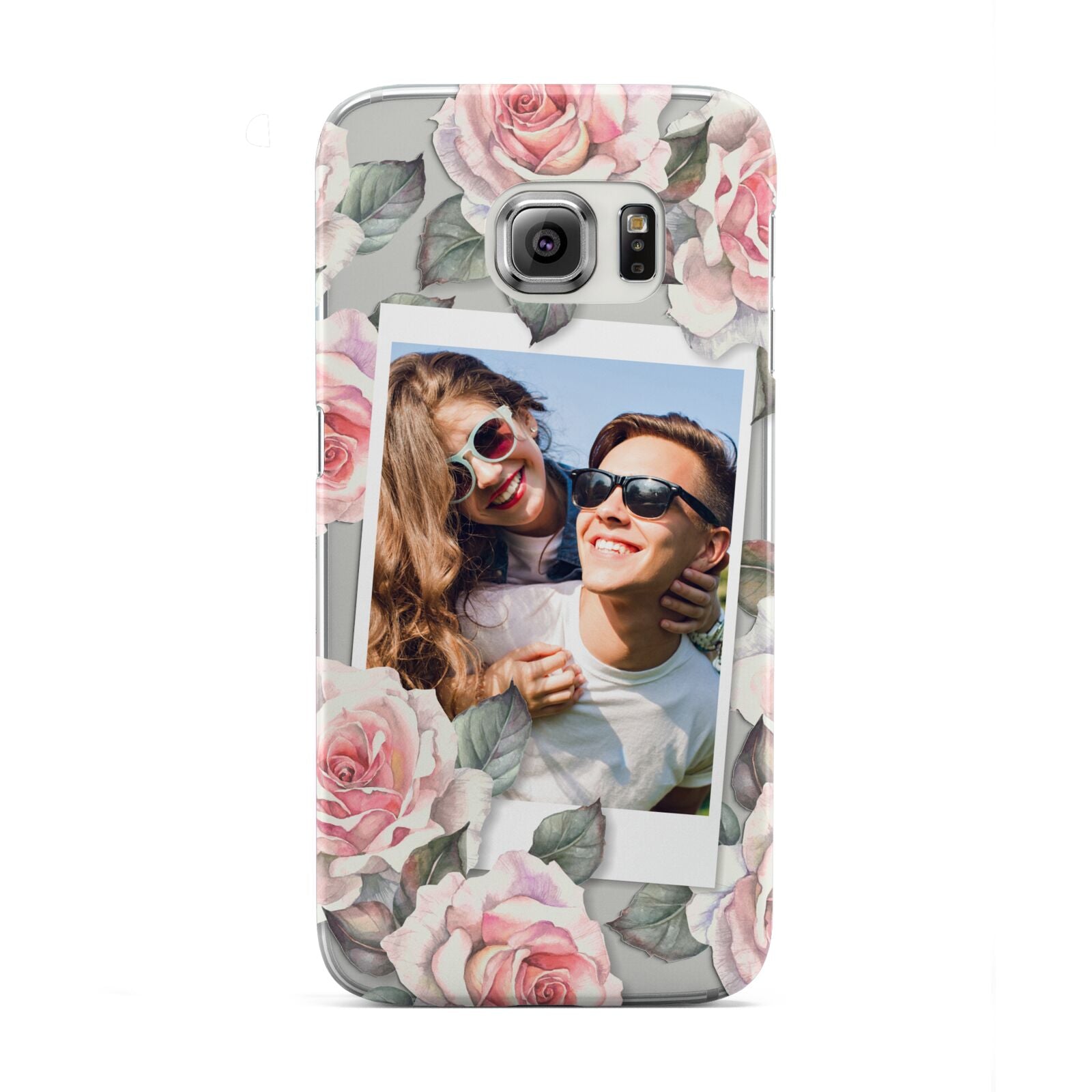 Personalised Photo Floral Samsung Galaxy S6 Edge Case