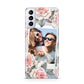 Personalised Photo Floral Samsung S21 Plus Phone Case