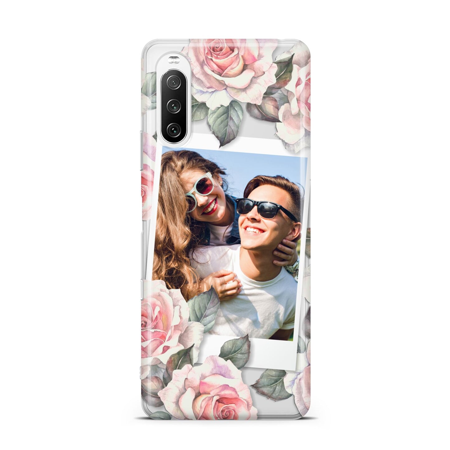 Personalised Photo Floral Sony Xperia 10 III Case