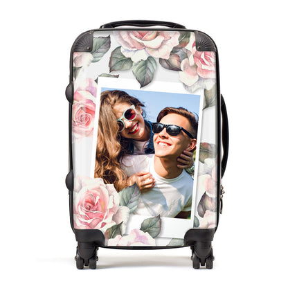 Personalised Photo Floral Suitcase