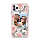 Personalised Photo Floral iPhone 11 Pro Max Impact Pink Edge Case