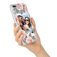 Personalised Photo Floral iPhone 7 Plus Bumper Case on Silver iPhone Alternative Image