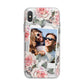 Personalised Photo Floral iPhone X Bumper Case on Silver iPhone Alternative Image 1