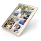 Personalised Photo Grid Apple iPad Case on Gold iPad Side View