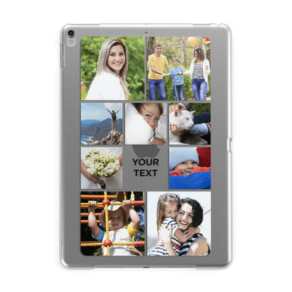 Personalised Photo Grid Apple iPad Silver Case