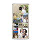 Personalised Photo Grid Samsung Galaxy A3 2016 Case on gold phone
