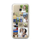 Personalised Photo Grid Samsung Galaxy A3 2017 Case on gold phone