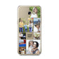 Personalised Photo Grid Samsung Galaxy A5 2017 Case on gold phone