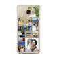 Personalised Photo Grid Samsung Galaxy A7 2016 Case on gold phone
