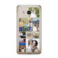 Personalised Photo Grid Samsung Galaxy J7 2016 Case on gold phone