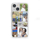 Personalised Photo Grid iPhone 13 Mini Clear Bumper Case