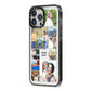 Personalised Photo Grid iPhone 13 Pro Max Black Impact Case Side Angle on Silver phone