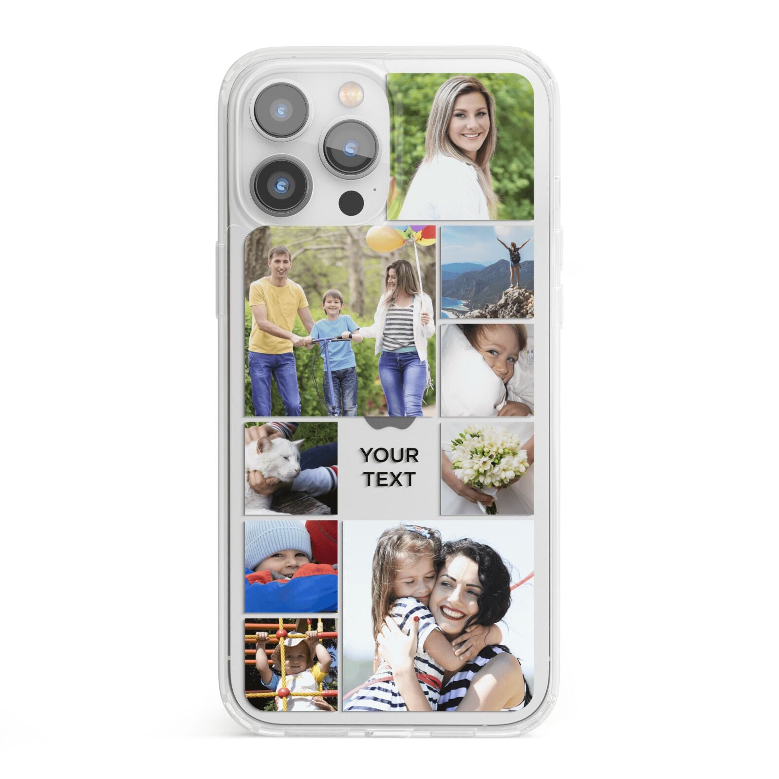 Personalised Photo Grid iPhone 13 Pro Max Clear Bumper Case