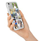 Personalised Photo Grid iPhone 7 Bumper Case on Silver iPhone Alternative Image