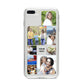 Personalised Photo Grid iPhone 8 Plus Bumper Case on Silver iPhone