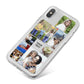 Personalised Photo Grid iPhone X Bumper Case on Silver iPhone
