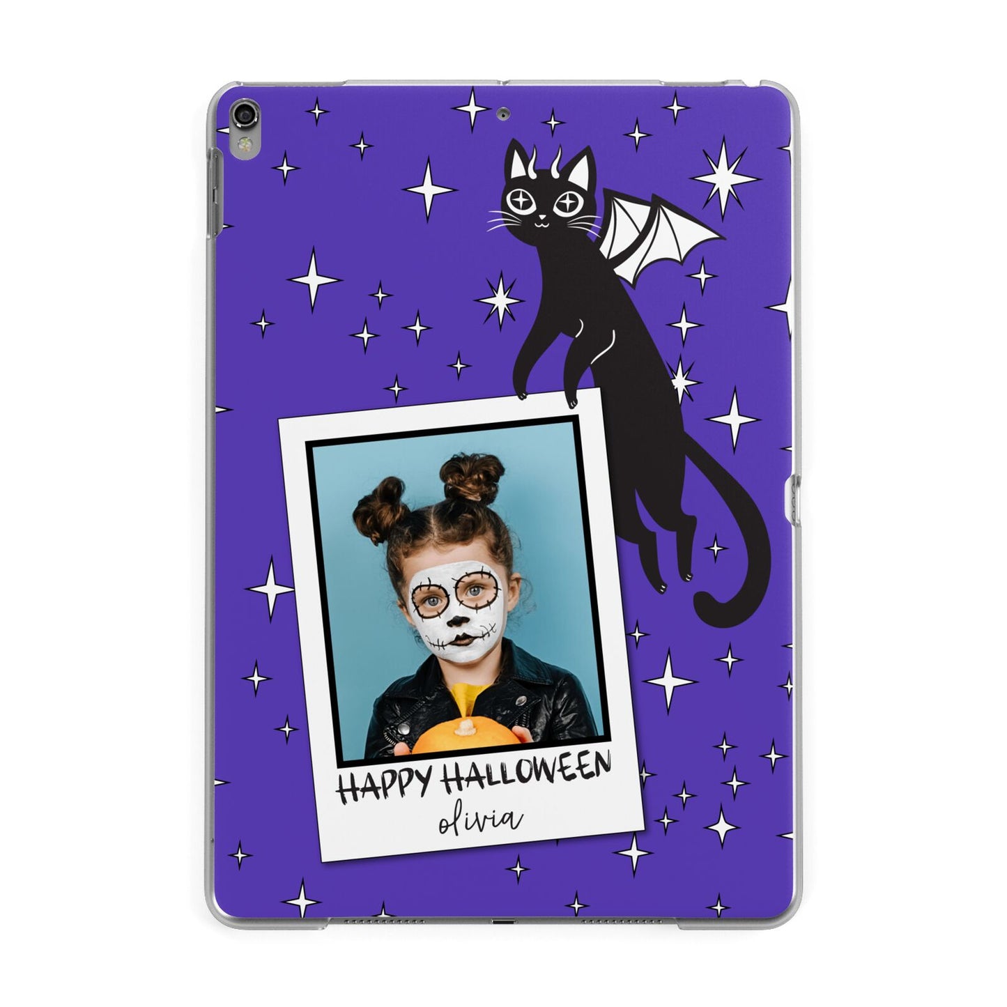 Personalised Photo Halloween Apple iPad Grey Case