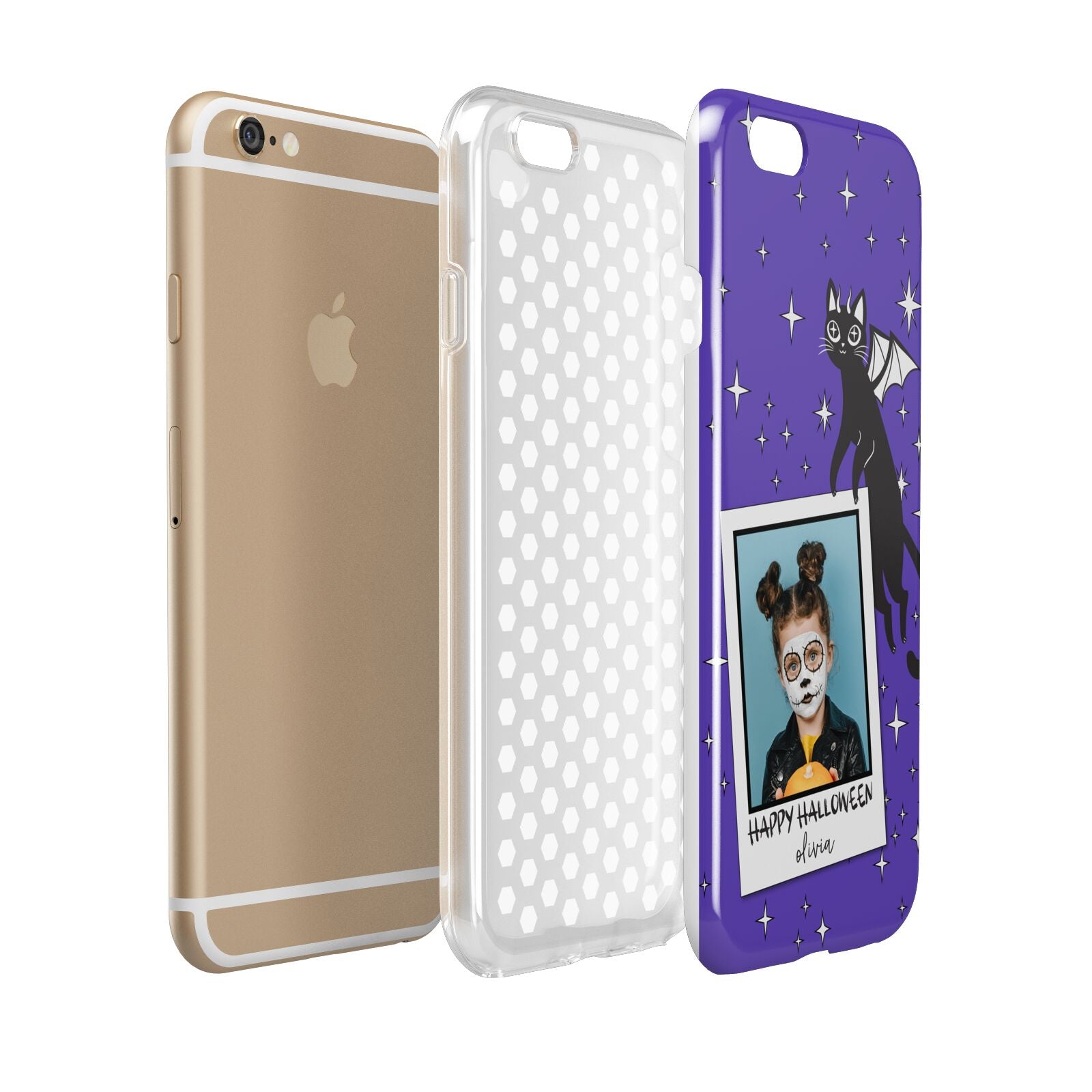 Personalised Photo Halloween Apple iPhone 6 3D Tough Case Expanded view
