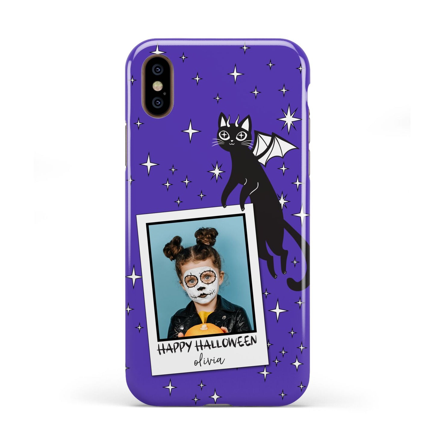 Personalised Photo Halloween Apple iPhone XS 3D Tough