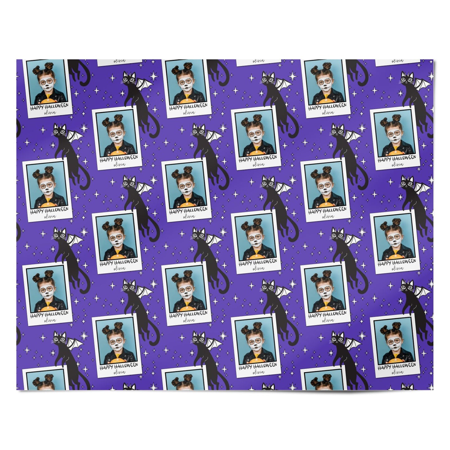 Personalised Photo Halloween Personalised Wrapping Paper Alternative