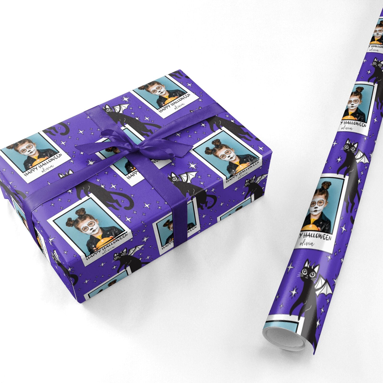 Personalised Photo Halloween Personalised Wrapping Paper