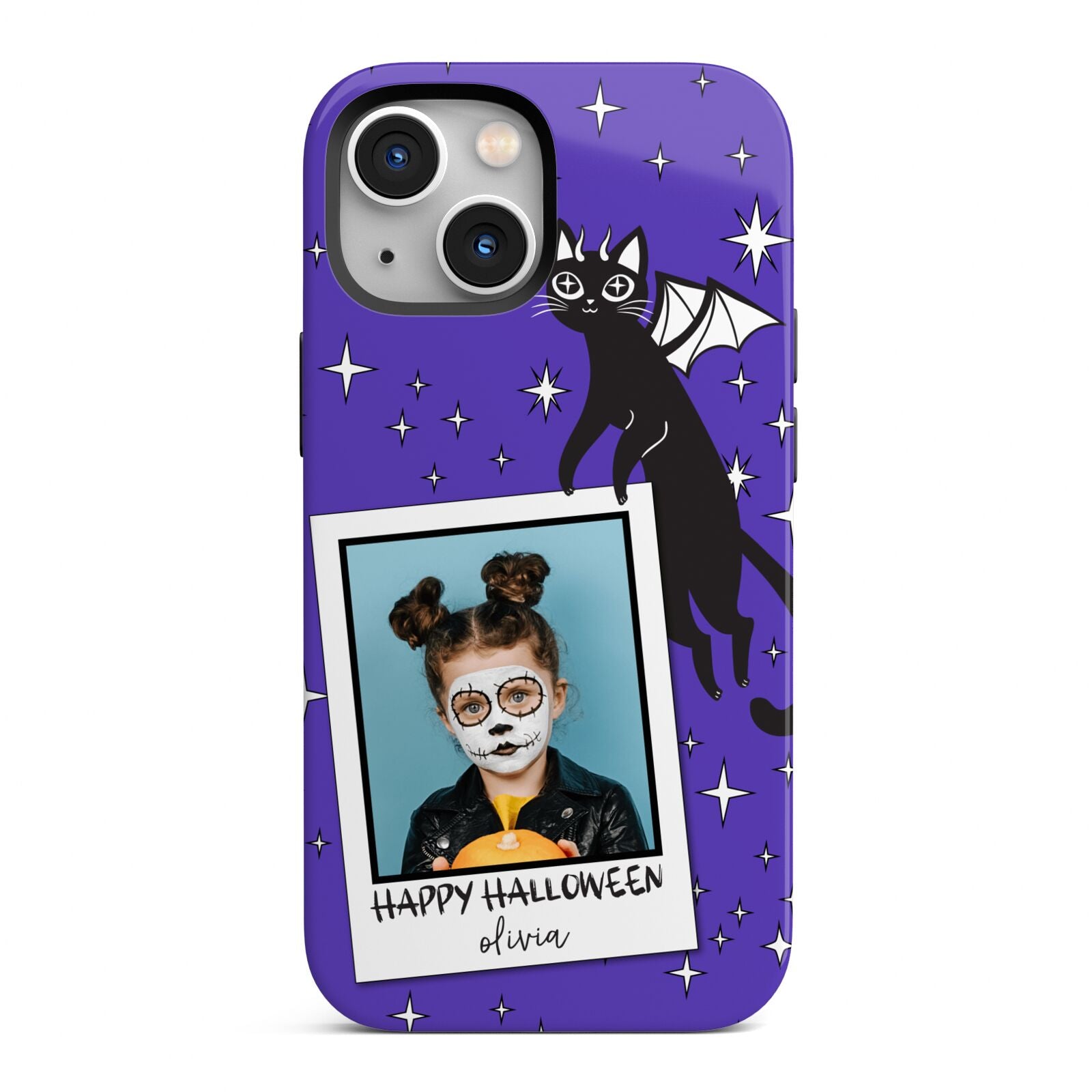 Personalised Photo Halloween iPhone 13 Mini Full Wrap 3D Tough Case