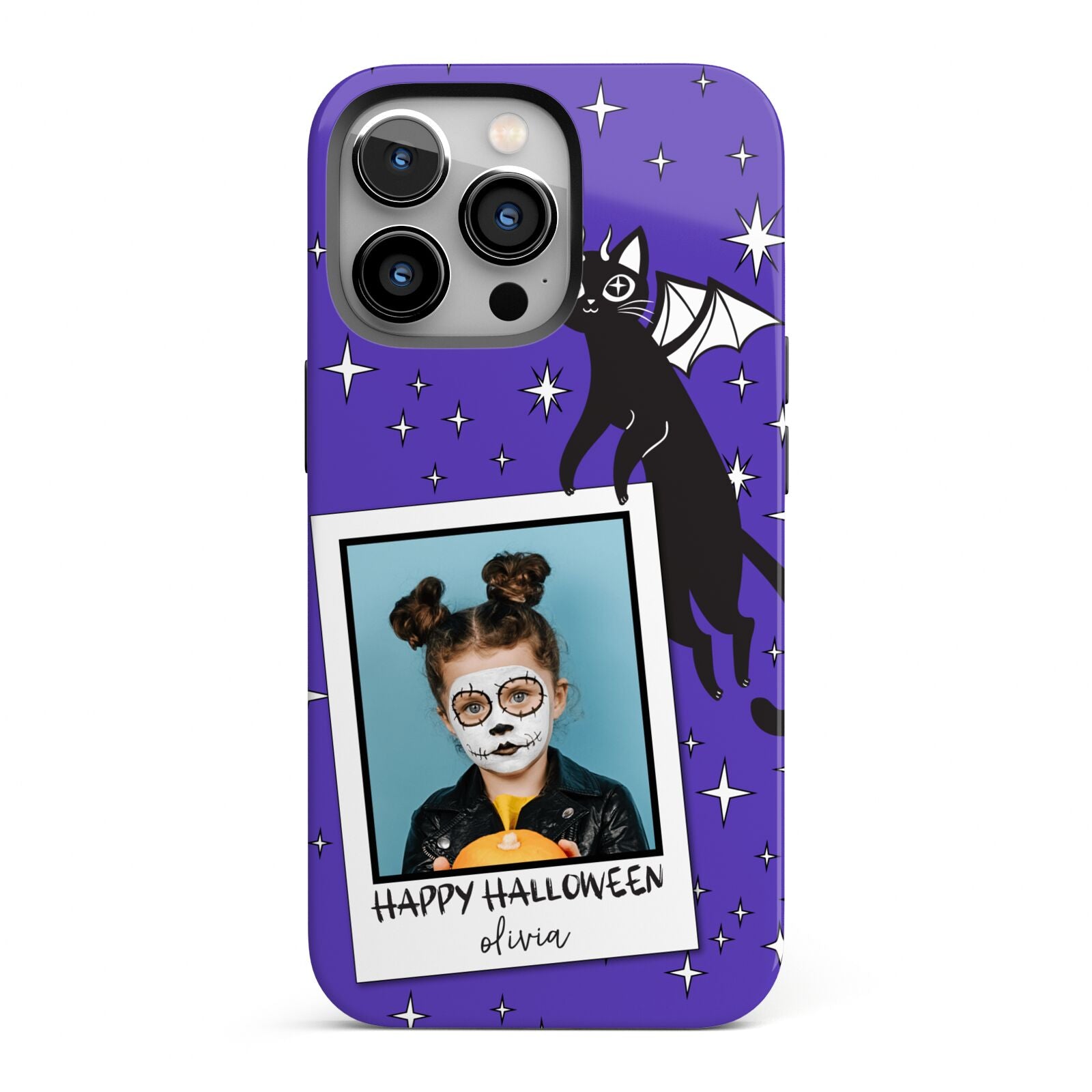 Personalised Photo Halloween iPhone 13 Pro Full Wrap 3D Tough Case