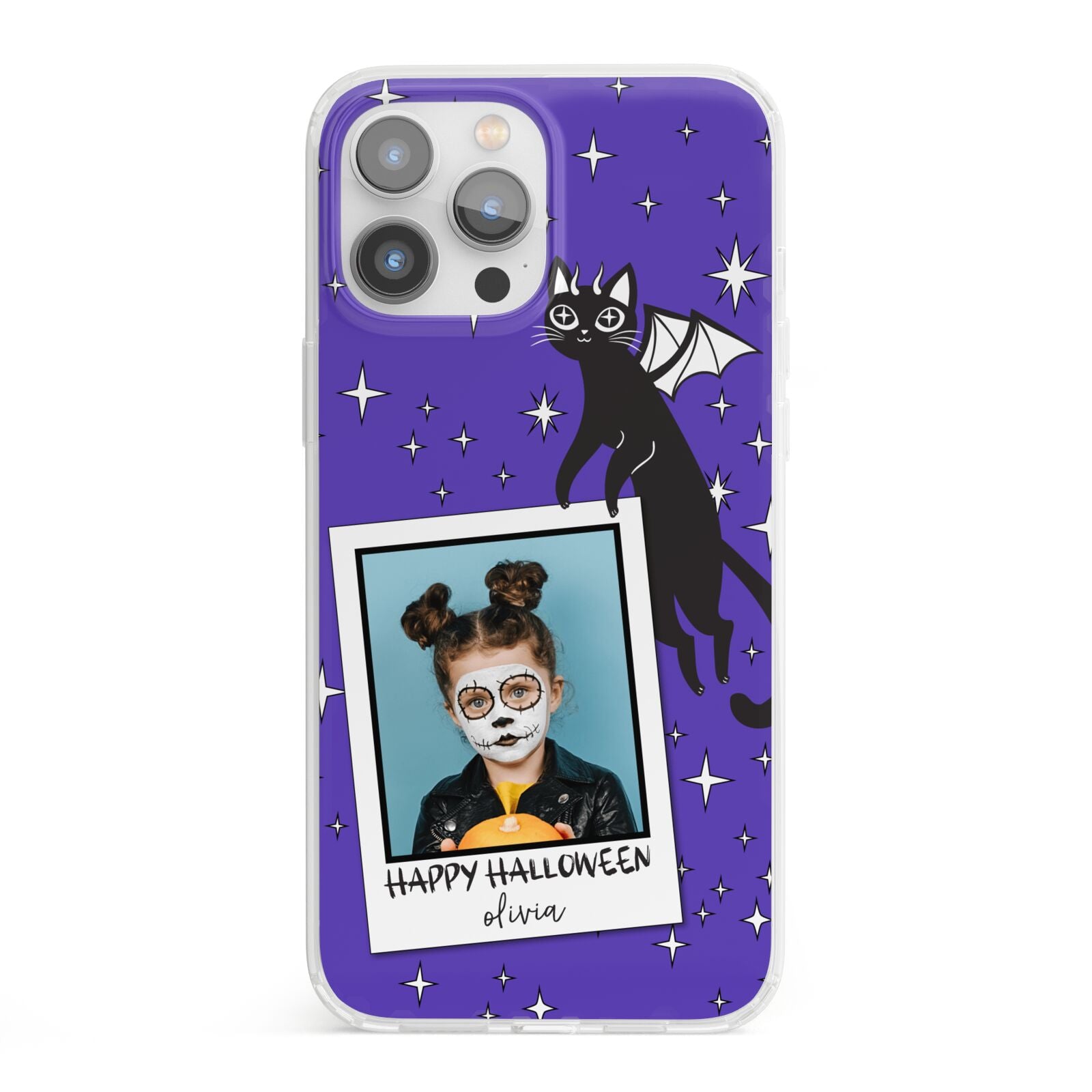 Personalised Photo Halloween iPhone 13 Pro Max Clear Bumper Case