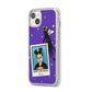 Personalised Photo Halloween iPhone 14 Plus Clear Tough Case Starlight Angled Image