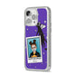 Personalised Photo Halloween iPhone 14 Pro Max Glitter Tough Case Silver Angled Image