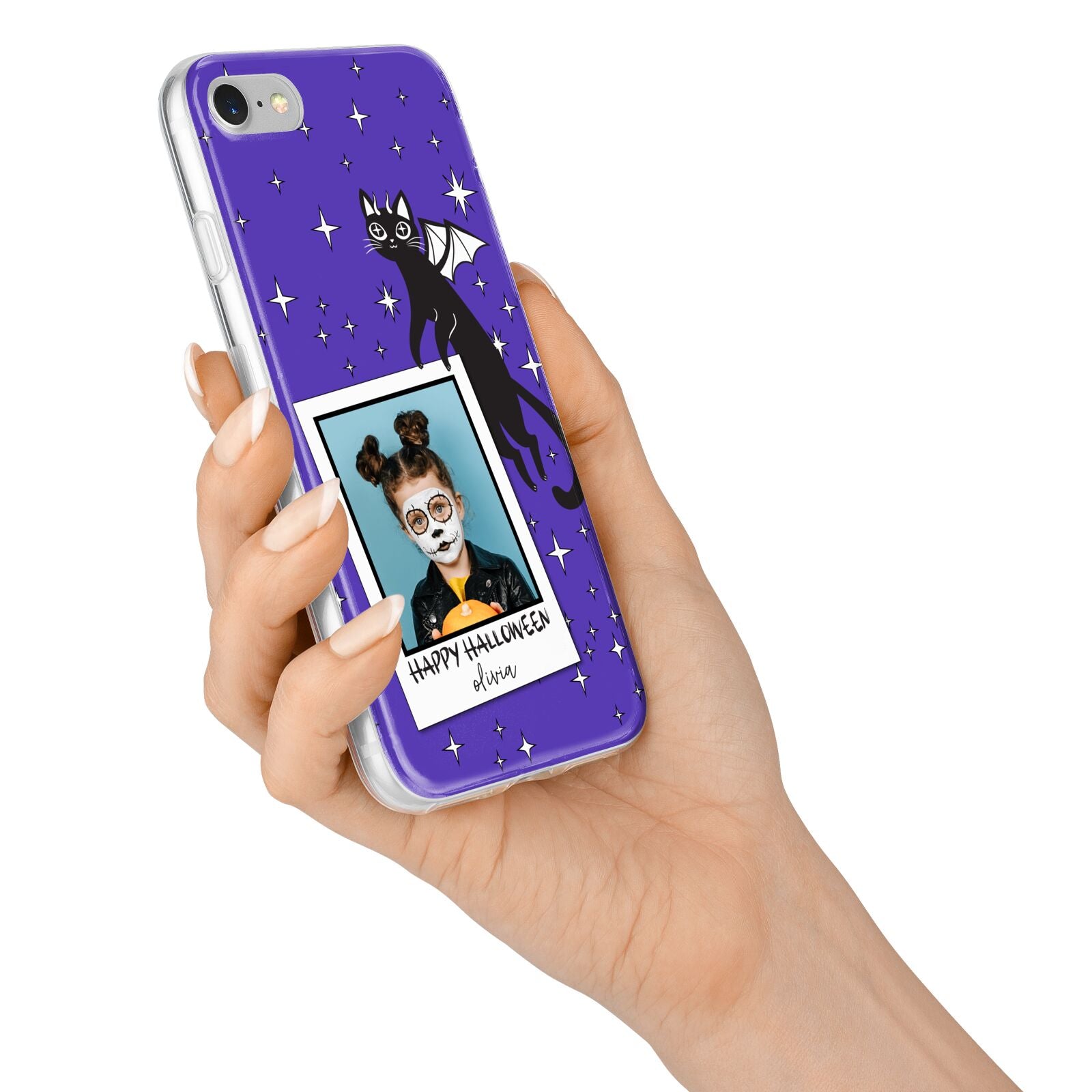 Personalised Photo Halloween iPhone 7 Bumper Case on Silver iPhone Alternative Image