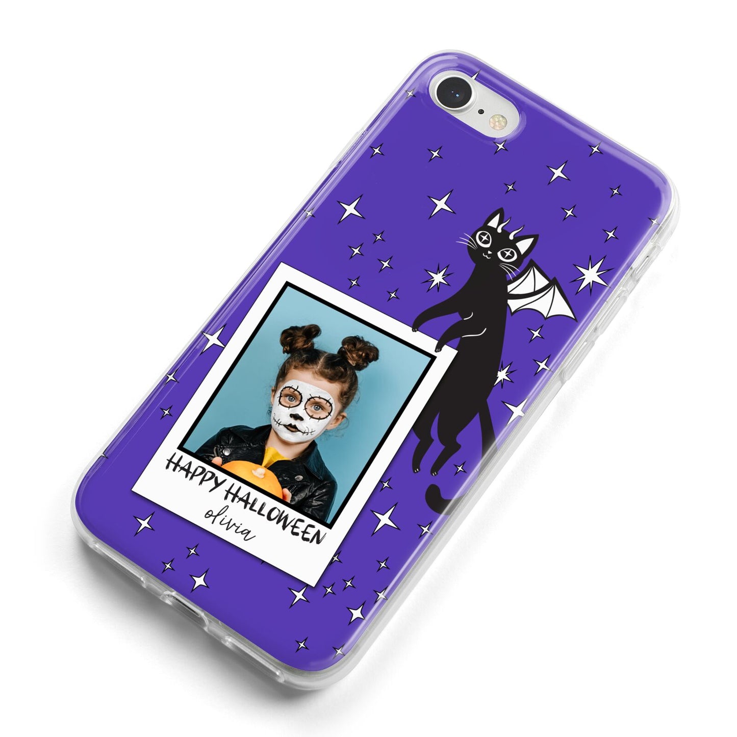 Personalised Photo Halloween iPhone 8 Bumper Case on Silver iPhone Alternative Image