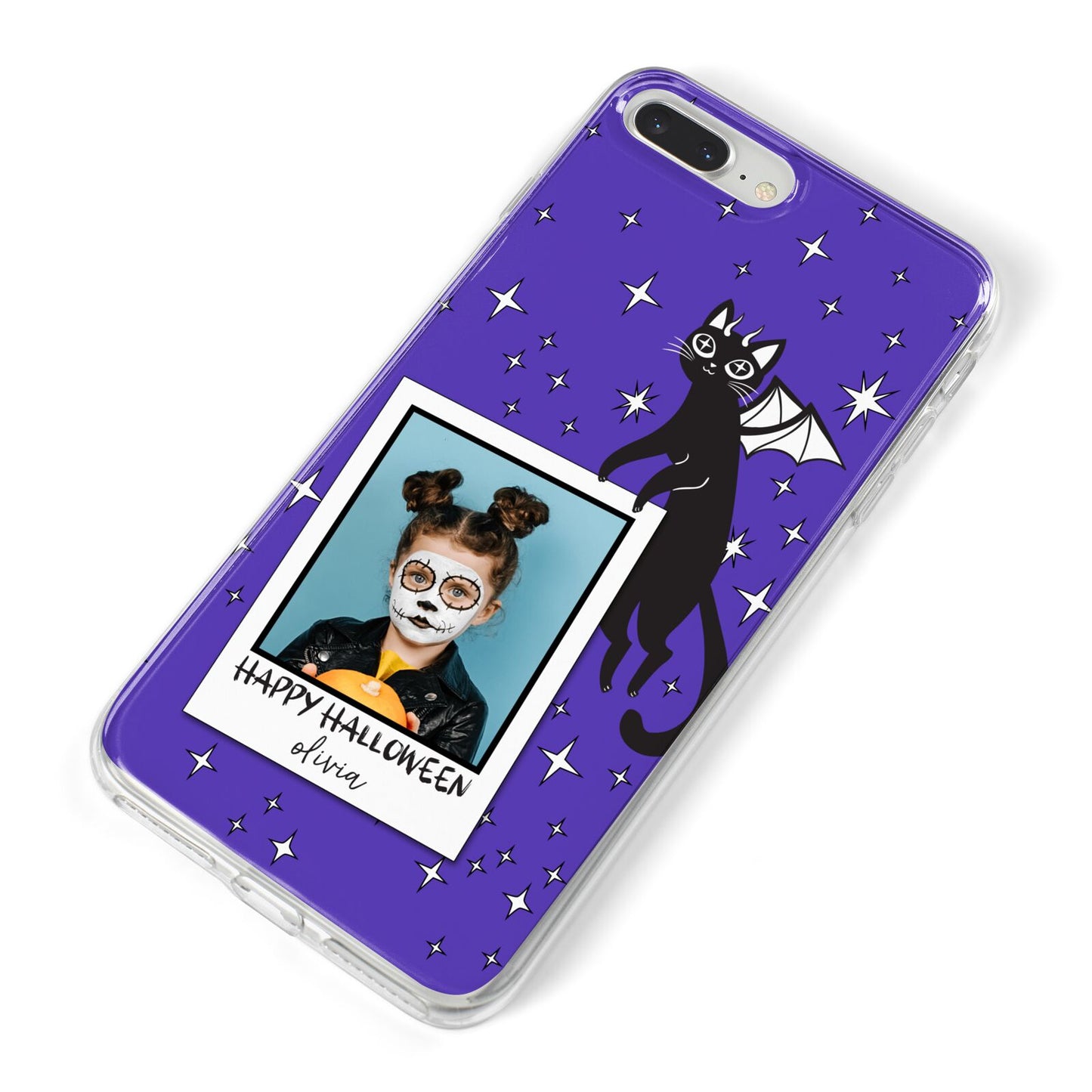 Personalised Photo Halloween iPhone 8 Plus Bumper Case on Silver iPhone Alternative Image