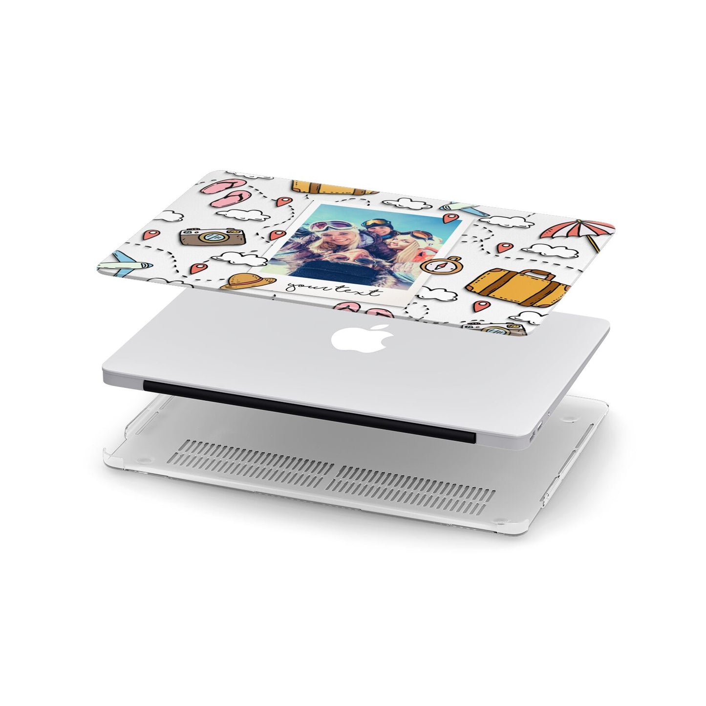 Personalised Photo Holiday Apple MacBook Case in Detail