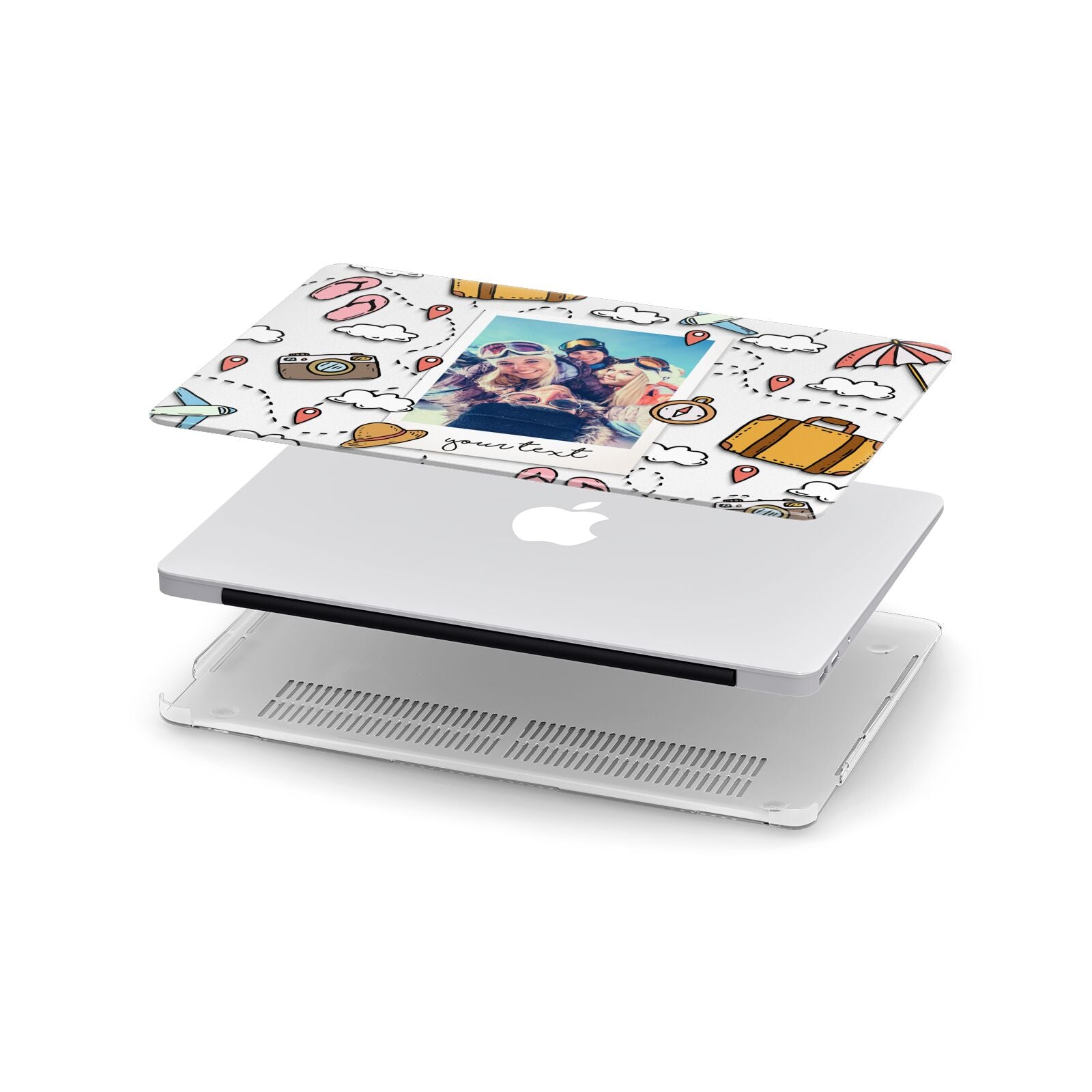 Personalised Photo Holiday Apple MacBook Case in Detail